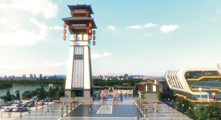 六安金太阳国际汽车城“观”构筑物建安工程